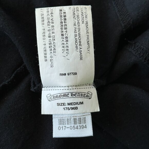 Chrome Hearts Black & Red Horseshoe Logo T-Shirt - Picture 6 of 7